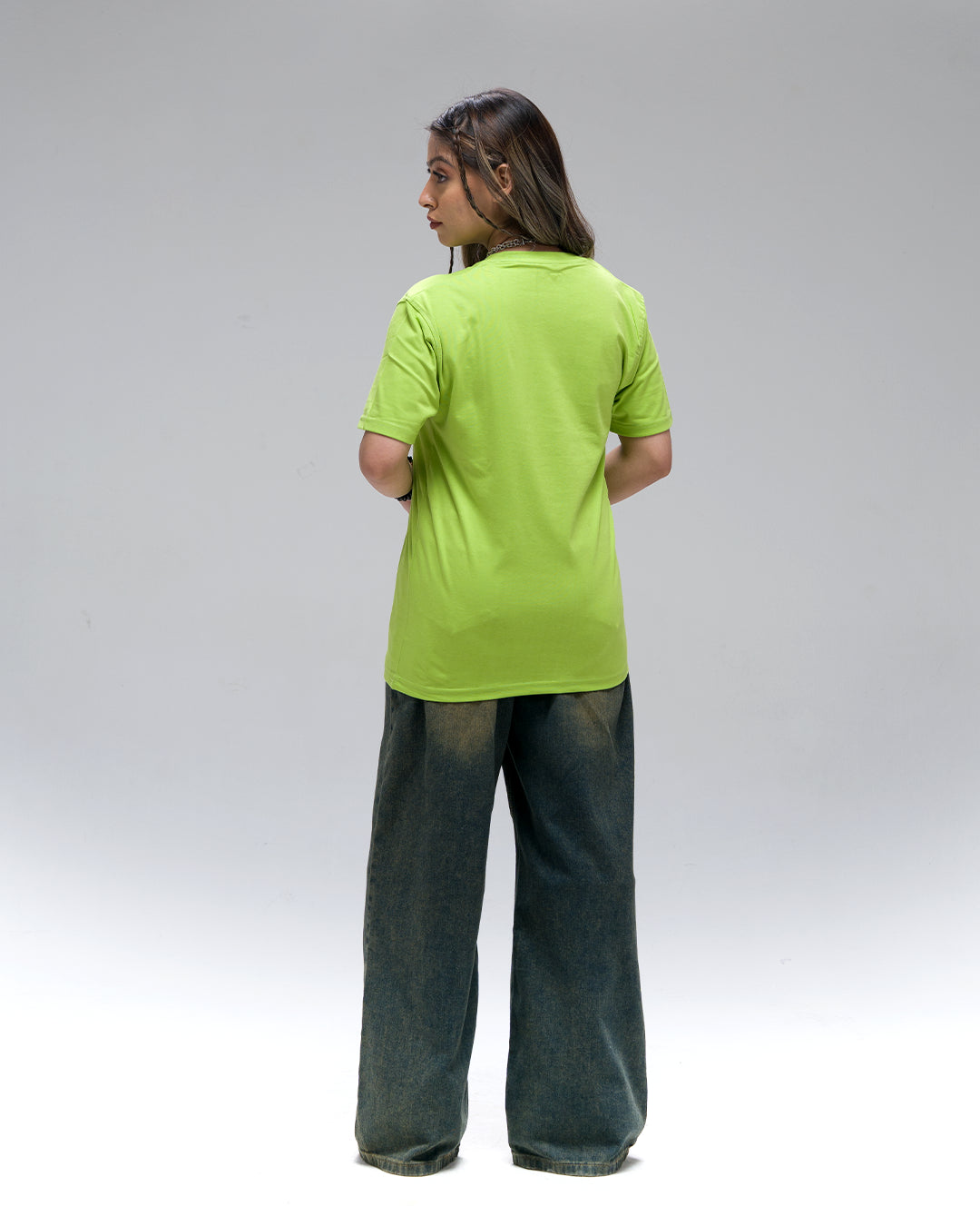 Chill Baby Let Them Hate Acid Wash T-Shirt — Green