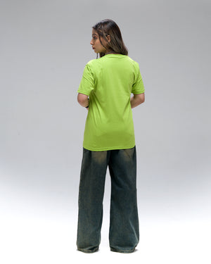 Chill Baby Let Them Hate Acid Wash T-Shirt — Green