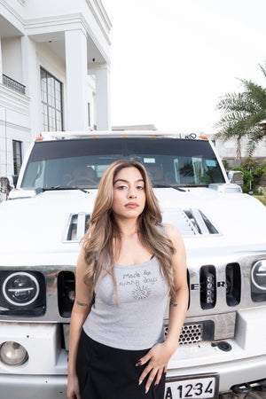 Grey Made For Sunny Days Tank