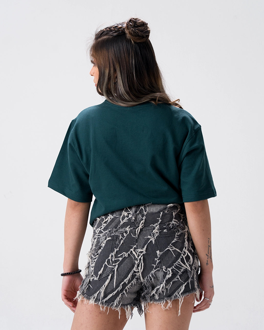 Wild Bear Embroidery T-Shirt — Green