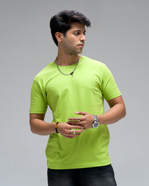 Offtribe Logo Back Logo T-Shirt — Green Neon