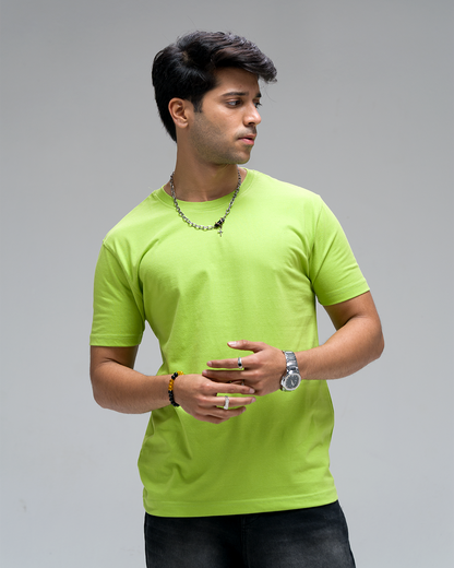 Offtribe Logo Back Logo T-Shirt — Green Neon