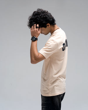 Offtribe Logo Back Logo T-Shirt — Beige