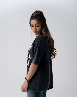 Sundar Susheel Kaleshi Acid Wash T-Shirt — Black