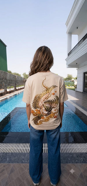 Off White Owl Back Tee