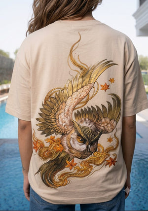 Off White Owl Back Tee