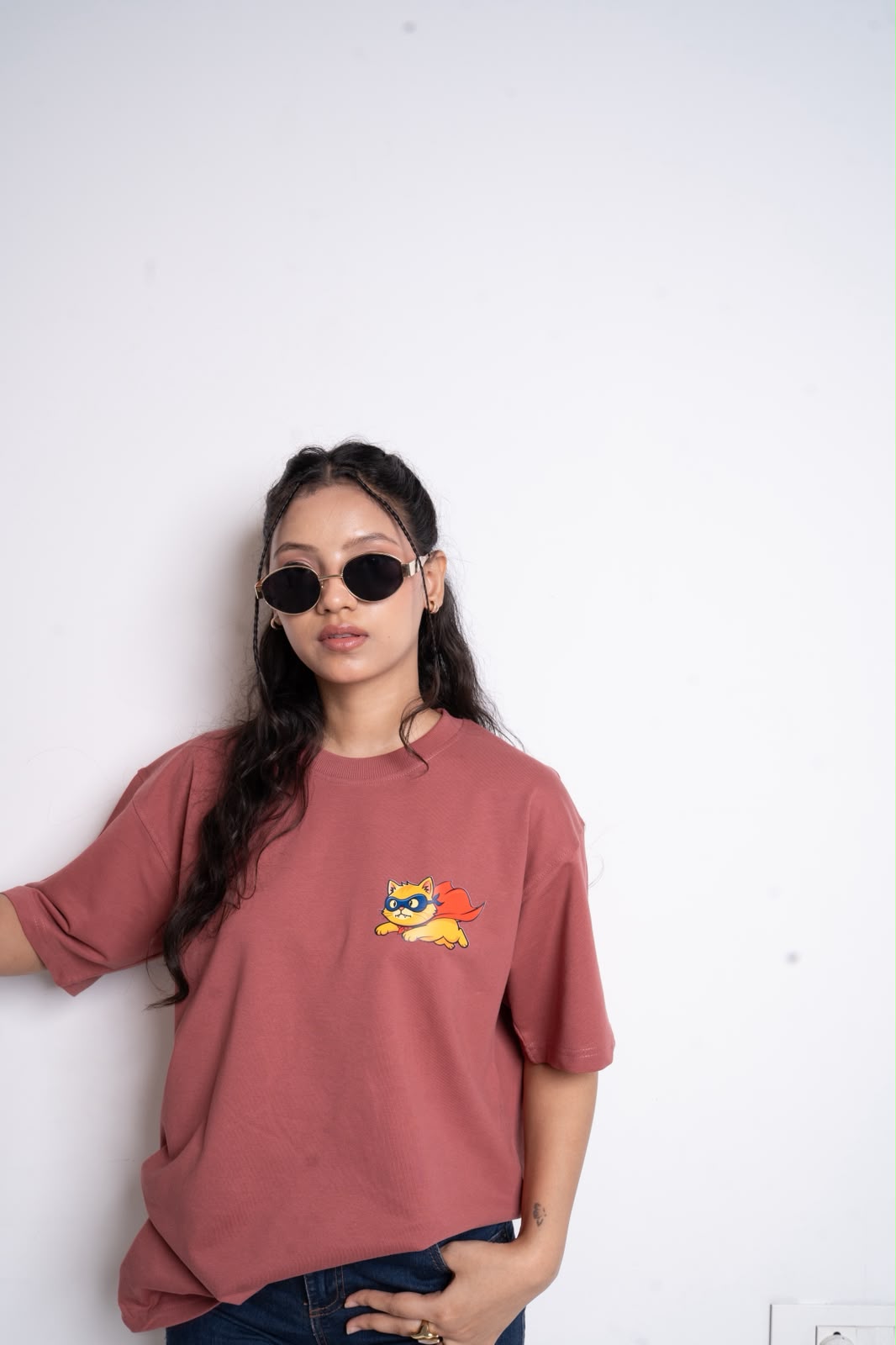 Flying Cat Design Tee